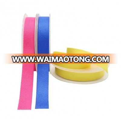 Wholesale Support Print Double Face Polyester Twill Tape Ribbon