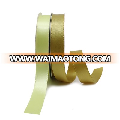 Wholesale Support Print Solid Color Double Face Satin Ribbon